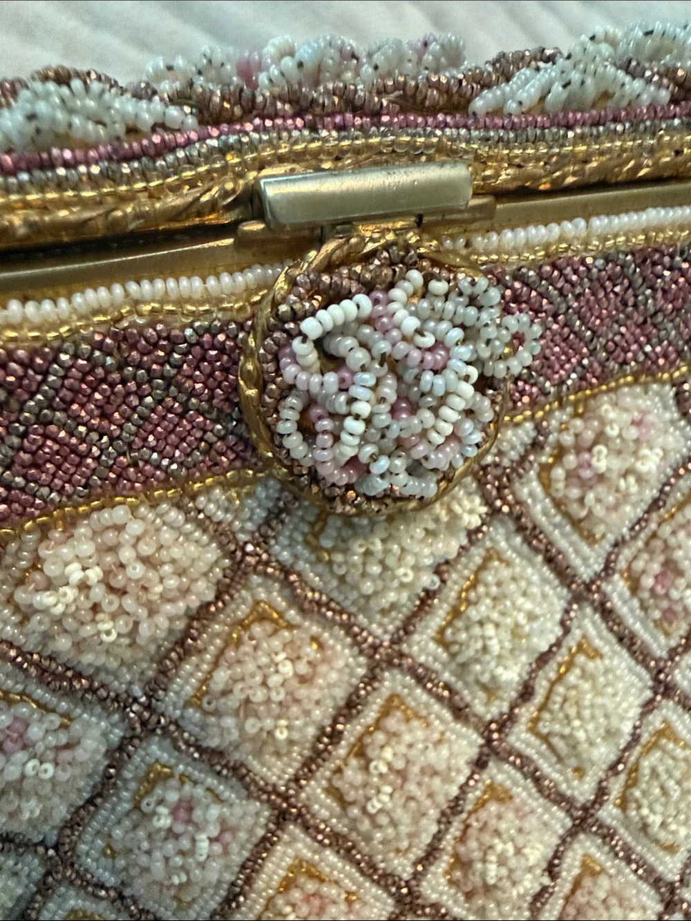 Vintage Josef hand beaded clutch